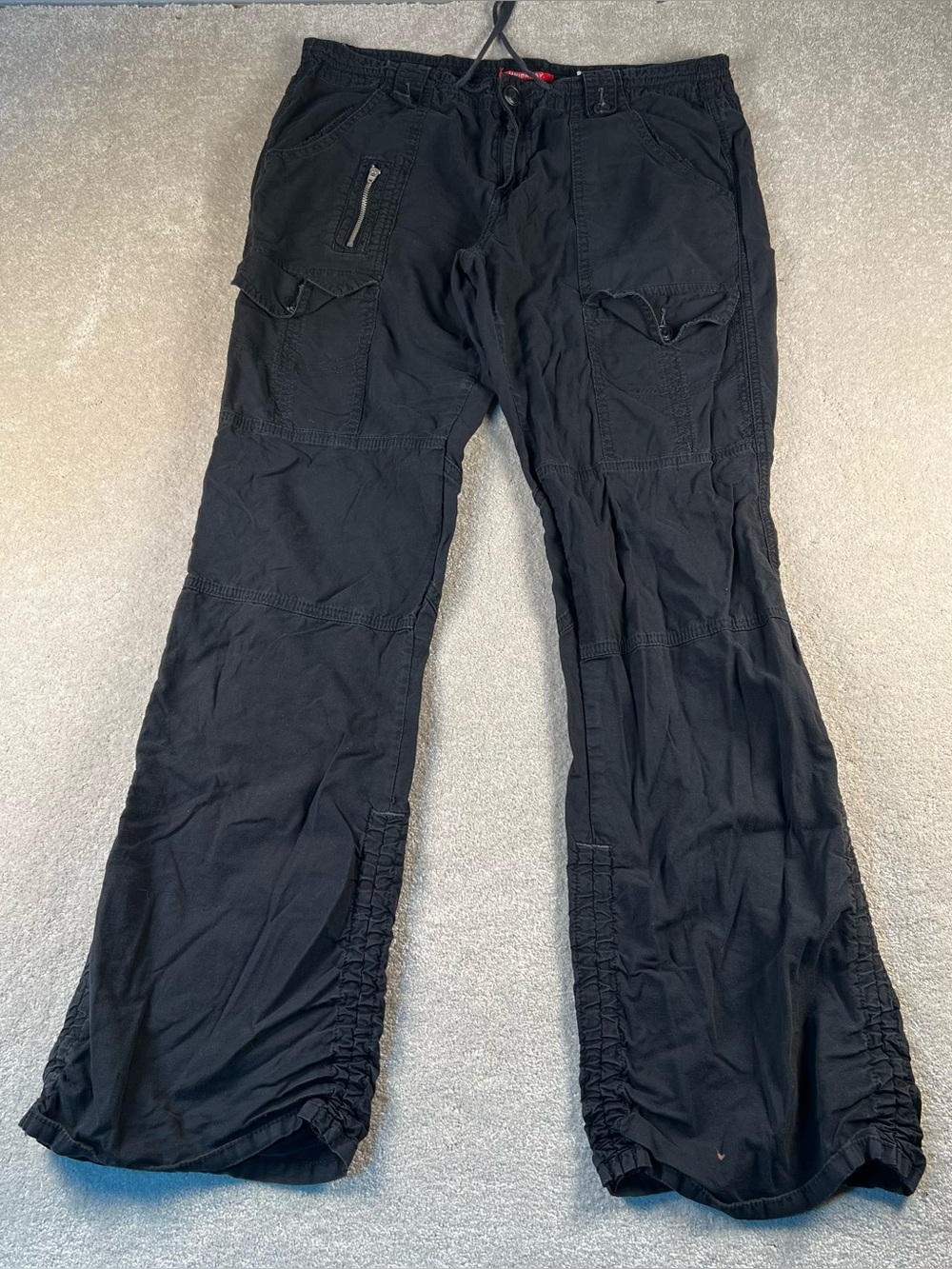 Unionbay Pants Vintage Black Cargo Utility Cotton Casual Junior's 11